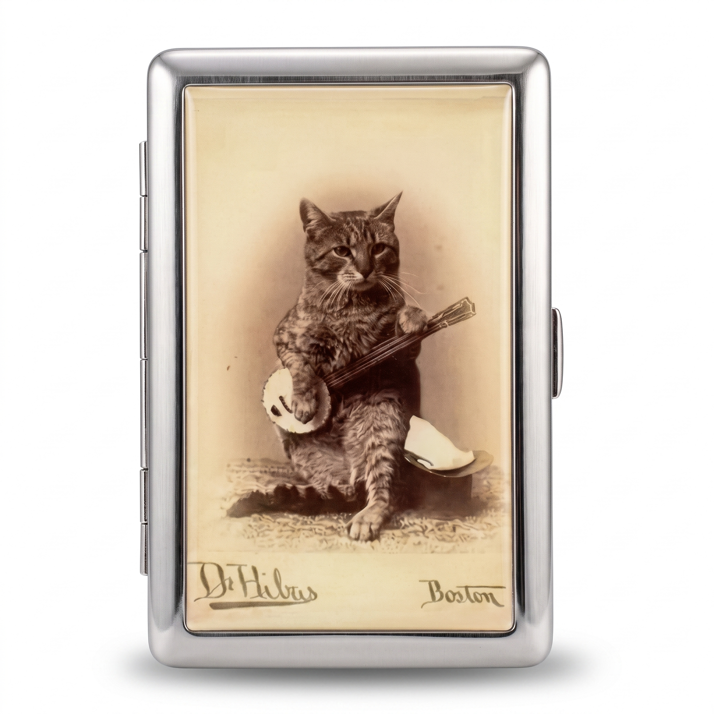 Banjo Cat Tin Cardholder Wallet